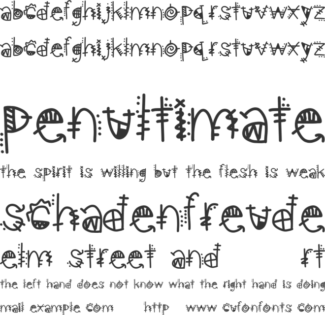 aztec kingdom font preview