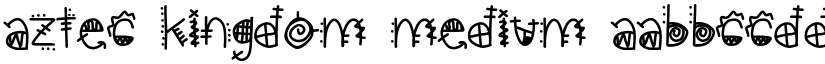 aztec kingdom Medium font