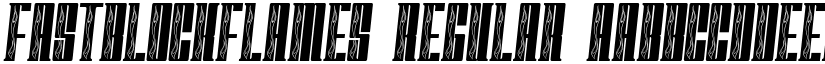 FastBlockFlames Regular font