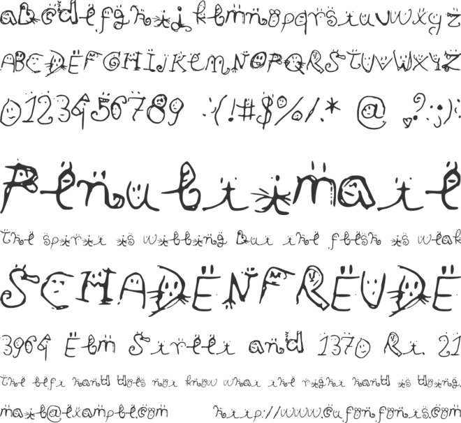 Smiley_Font font preview