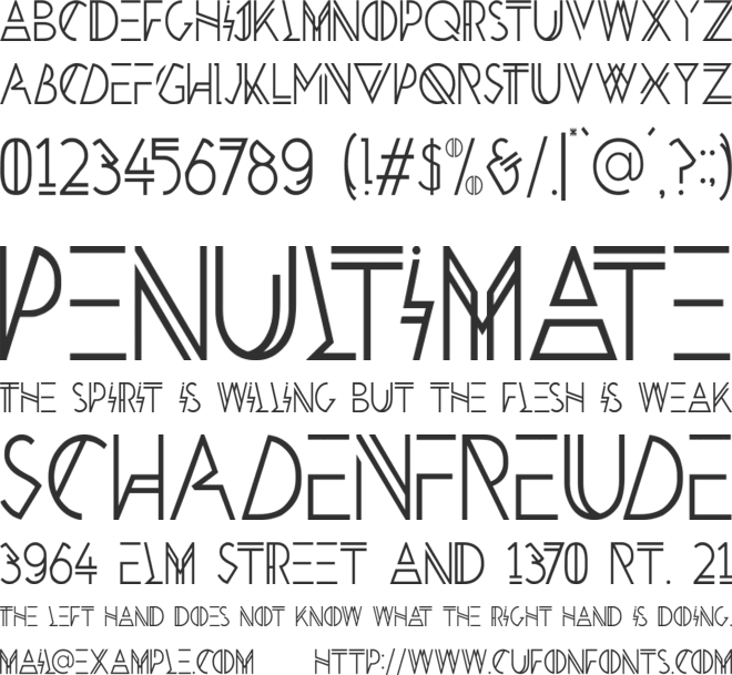 Penultimate font preview