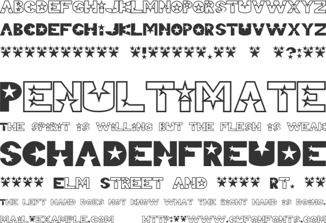 Telemarketing Superstar font preview