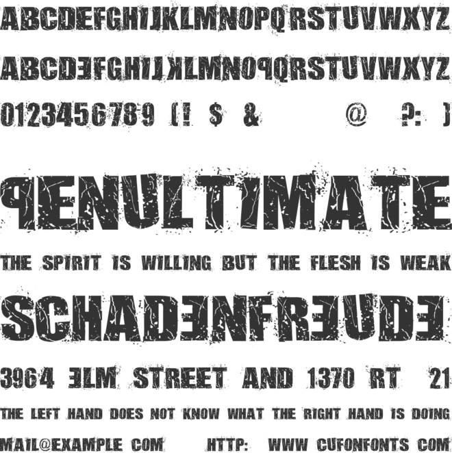 Assassins Dub font preview