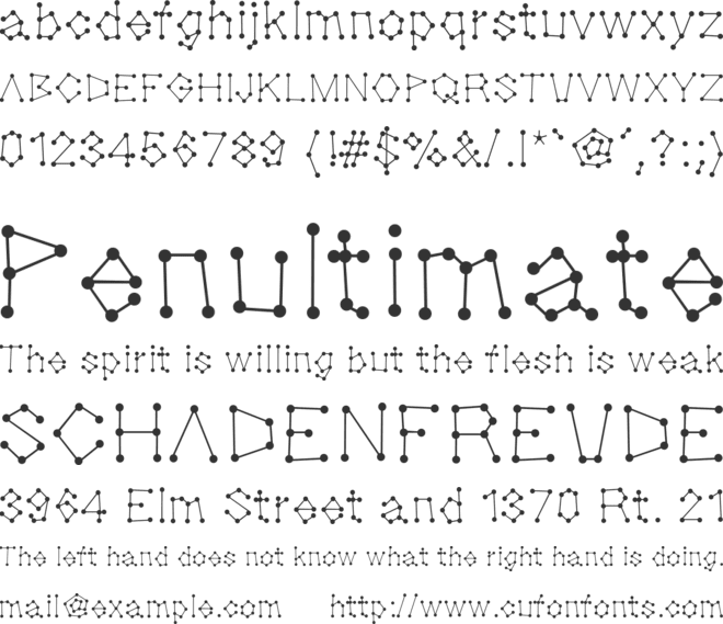 Dotnation font preview
