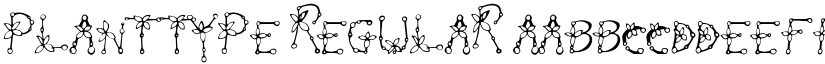PlantType Regular font
