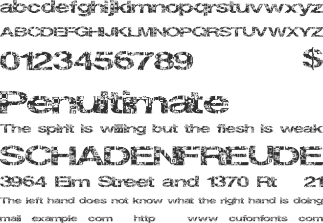 CircuitCity font preview