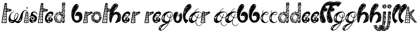 Twisted Brother Regular font
