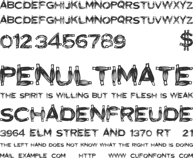 Biology font preview