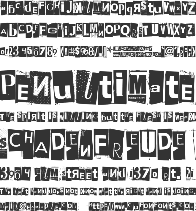 Phorssa font preview