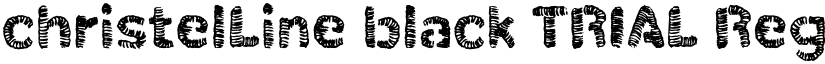 christelLine black TRIAL Regular font