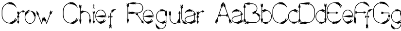 Crow Chief Regular font