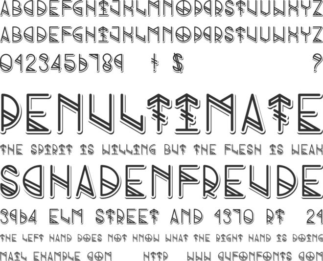 Grind shadow font preview