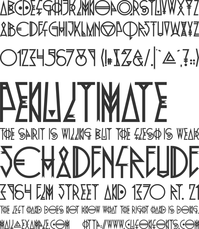 Pride Of The Young font preview