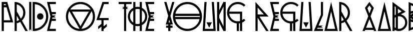 Pride Of The Young Regular font