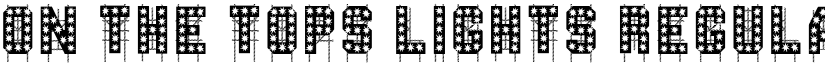 On The Tops Lights Regular font