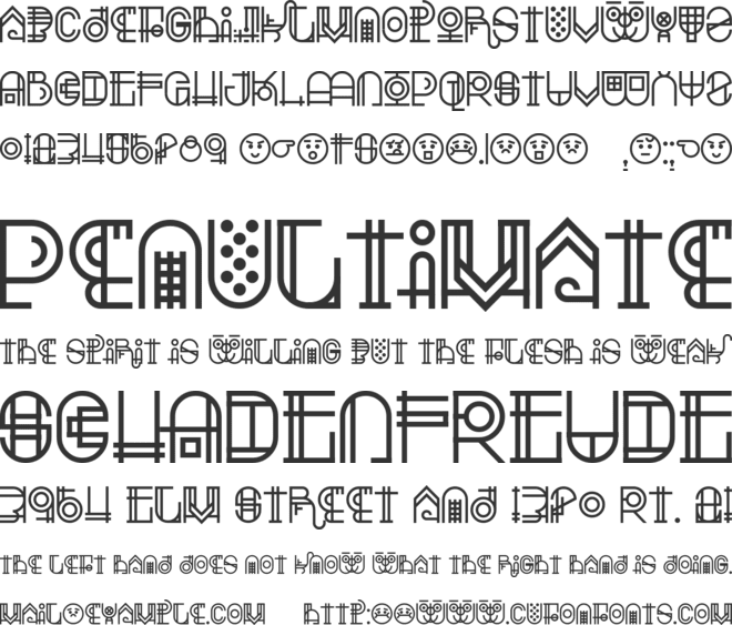Escalatio font preview