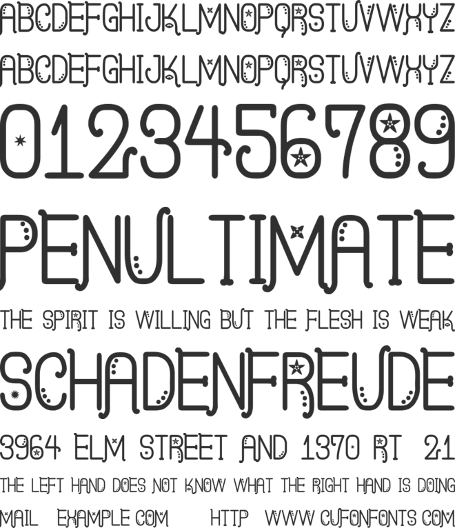 Kasquiwane St font preview