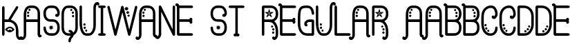 Kasquiwane St Regular font