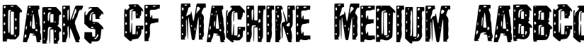 Darks_CF_Machine Medium font