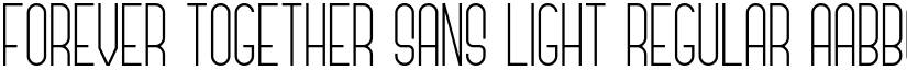 Forever Together Sans Light Regular font