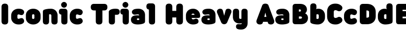 Iconic Trial Heavy font