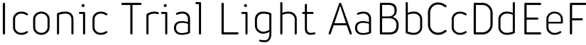 Iconic Trial Light font