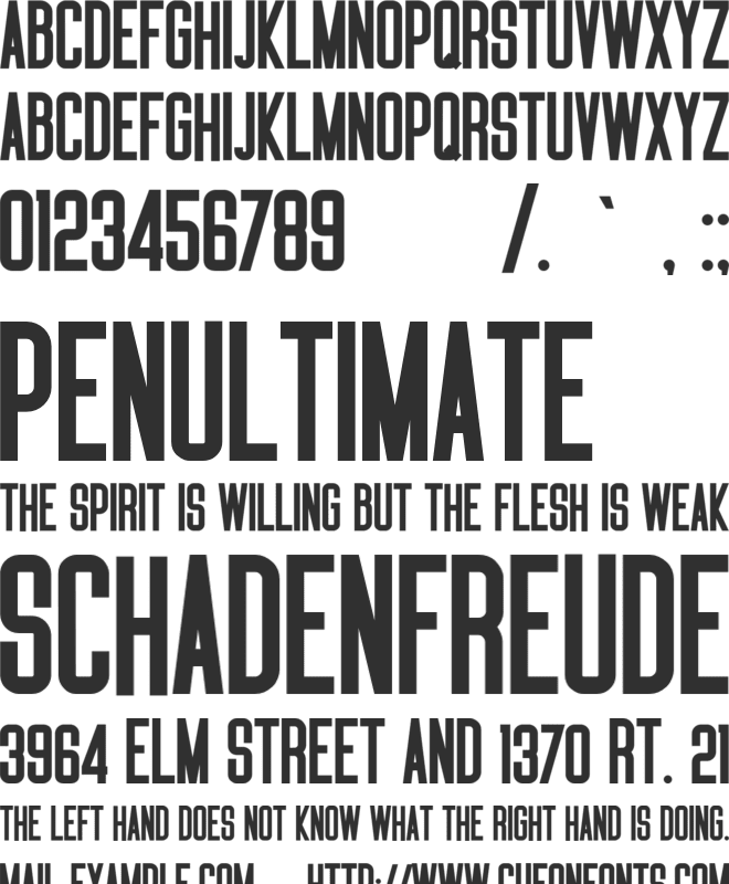SOLUTION font preview