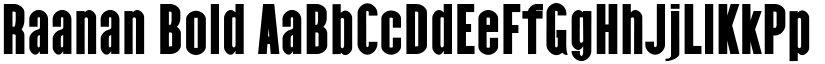 Raanan Bold font