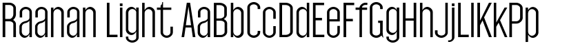 Raanan Light font
