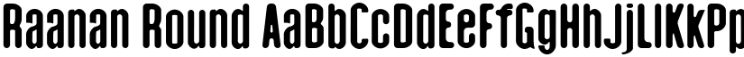 Raanan Round font