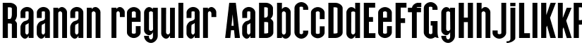 Raanan regular font
