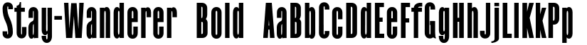 Stay-Wanderer Bold font