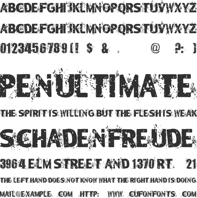 Blackleafs font preview