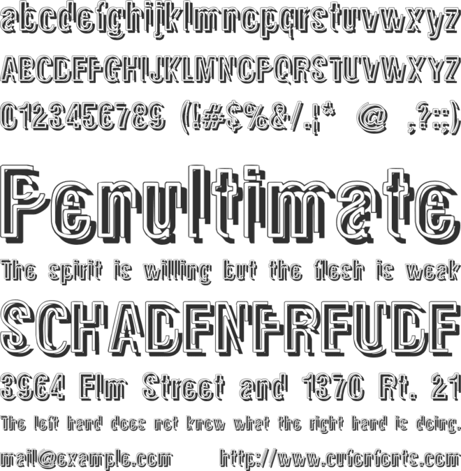Glasnost font preview