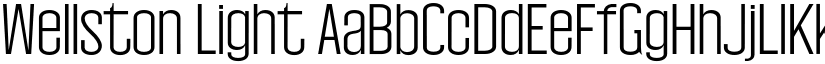 Wellston Light font