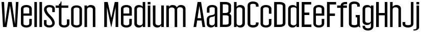 Wellston Medium font