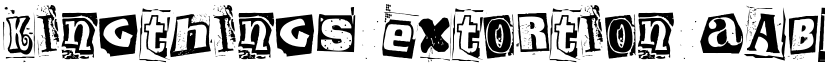 Kingthings Extortion font