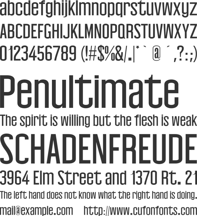 Wellston font preview