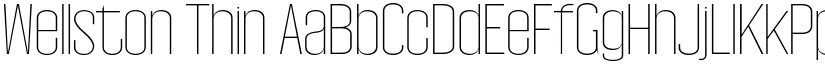 Wellston Thin font
