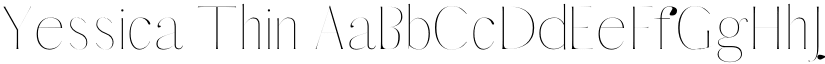 Yessica Thin font