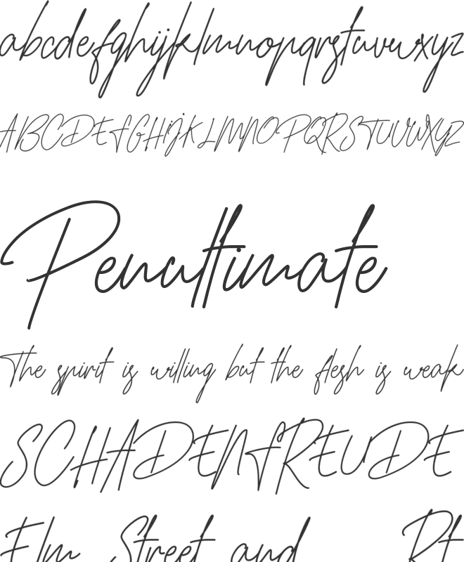 Hamillton font preview