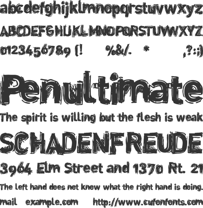 Dinstik font preview