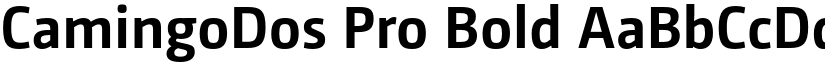 CamingoDos Pro Bold font