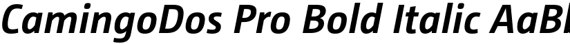 CamingoDos Pro Bold Italic font