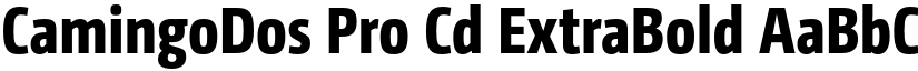 CamingoDos Pro Cd ExtraBold font
