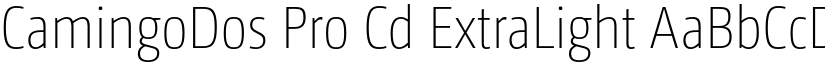 CamingoDos Pro Cd ExtraLight font