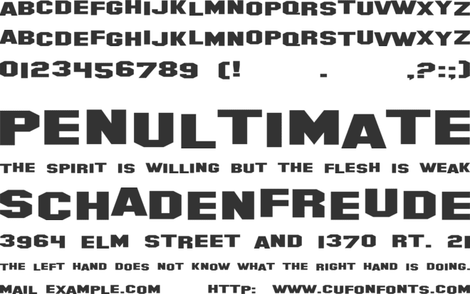 Hollywood Hills font preview