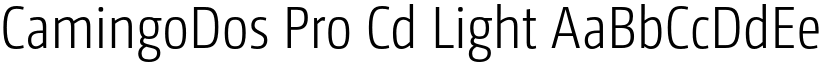 CamingoDos Pro Cd Light font