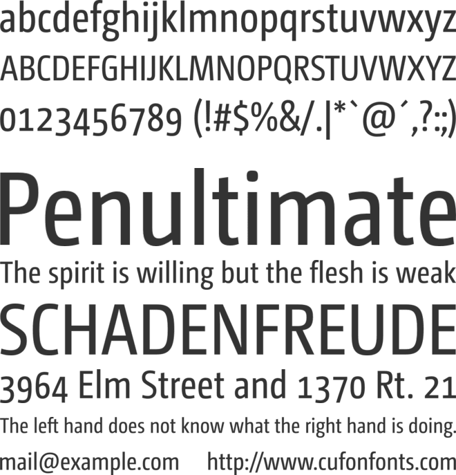 CamingoDos Pro Cd font preview