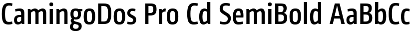 CamingoDos Pro Cd SemiBold font
